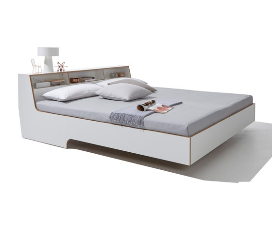 Slope bed CPL white | Letti | Müller small living