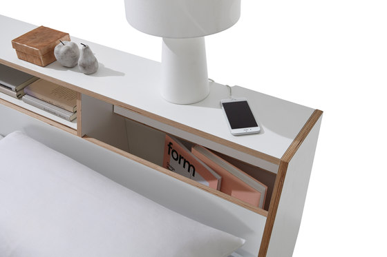 Slope bed CPL white | Lits | Müller small living