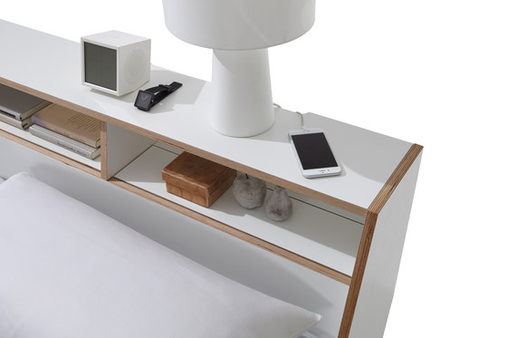 Slope bed CPL white | Beds | Müller small living