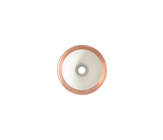 LAMPE GRAS | SHADES - copper/white round | Lighting accessories | DCW éditions