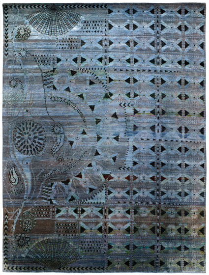 Kundan Pure Silk Peacock | Tapis / Tapis de designers | Zollanvari