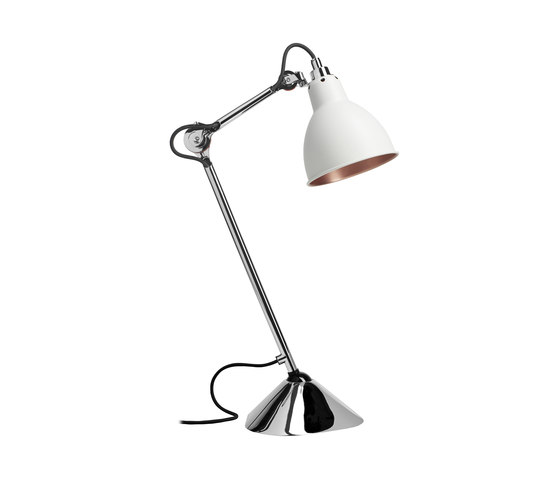 LAMPE GRAS - N°205 white/copper | Table lights | DCW éditions
