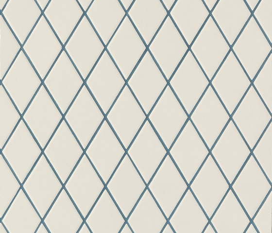 Rombini losange white blue | Ceramic mosaics | Ceramiche Mutina