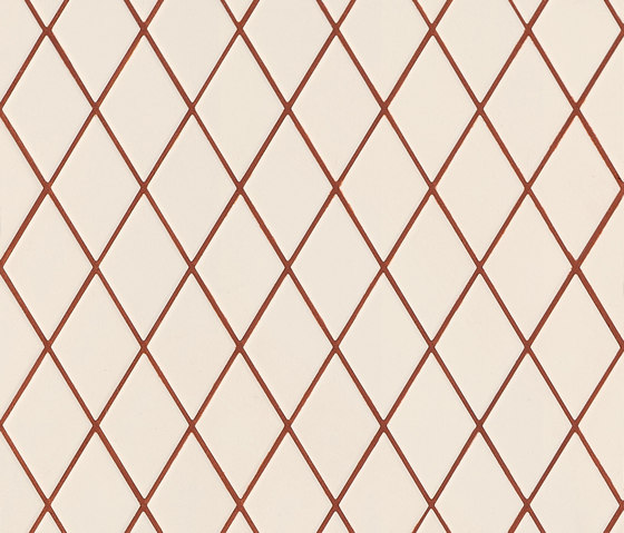 Rombini losange white red | Ceramic mosaics | Ceramiche Mutina