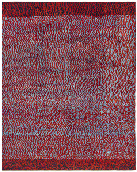 Gabbehs Abstract & Plain Water Meadow Red | Rugs | Zollanvari