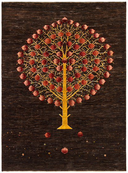 Gabbehs Flora & Fauna Pomegranate Tree of Life | Formatteppiche | Zollanvari