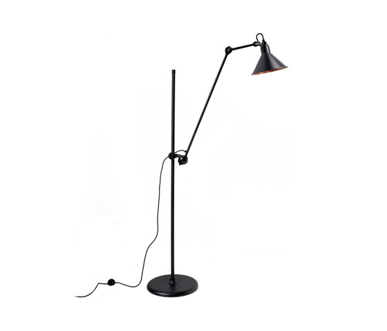 LAMPE GRAS - N°215 L black/copper | Luminaires sur pied | DCW éditions