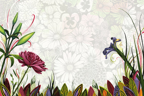 Symbiosis Flower | Bespoke wall coverings | GLAMORA