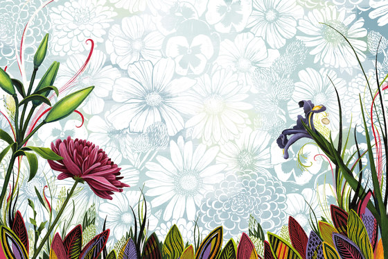 Symbiosis Flower | Bespoke wall coverings | GLAMORA