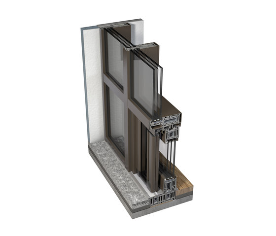 Window wall Vista with integrated lift-and-slide door  Cristal | Puertas patio | Finstral