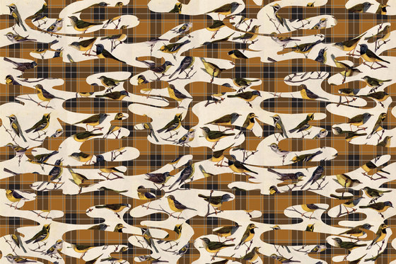 Camotartan Birds | Bespoke wall coverings | GLAMORA