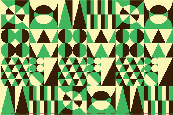 Imaginary Geometrical Party | Bespoke wall coverings | GLAMORA