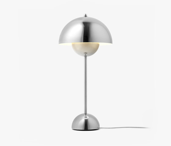 Flowerpot VP3 Polished Stainless Steel | Luminaires de table | &TRADITION