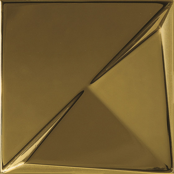 Aleatory gold gloss 3 | Carrelage céramique | ALEA Experience