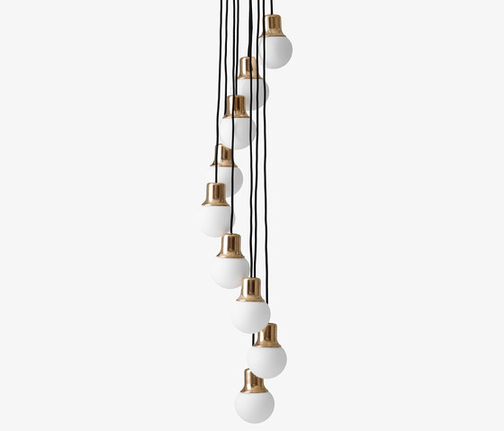 Mass Light NA6 chandelier brass | Suspended lights | &TRADITION