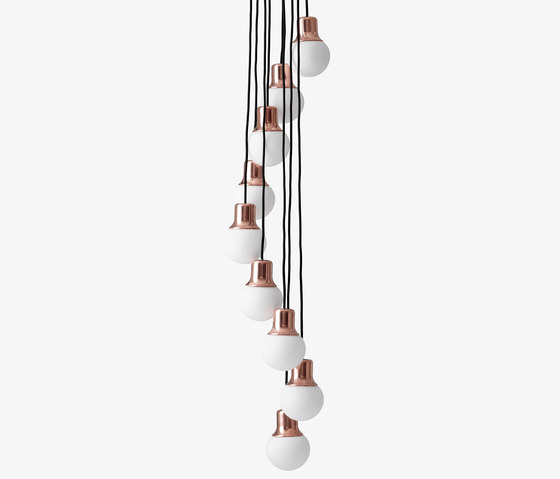 Mass Light NA6 chandelier copper | Suspended lights | &TRADITION