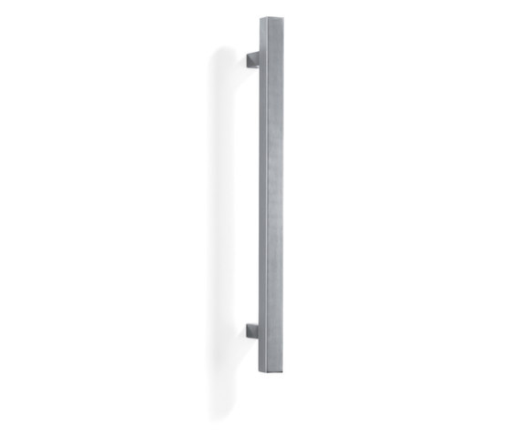 Square 40 | Push plates for glass doors | Metalglas Bonomi