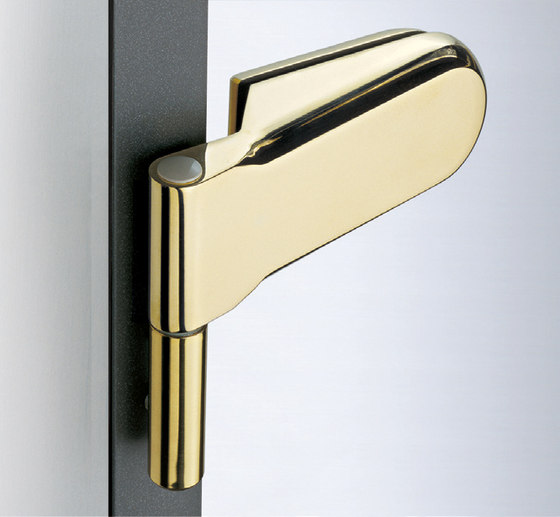 V-201 side hinge for glass door | Charnières | Metalglas Bonomi