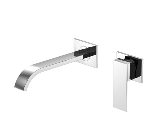 135 1814 3 Wall mounted single lever basin mixer (Finish set) | Grifería para lavabos | Steinberg