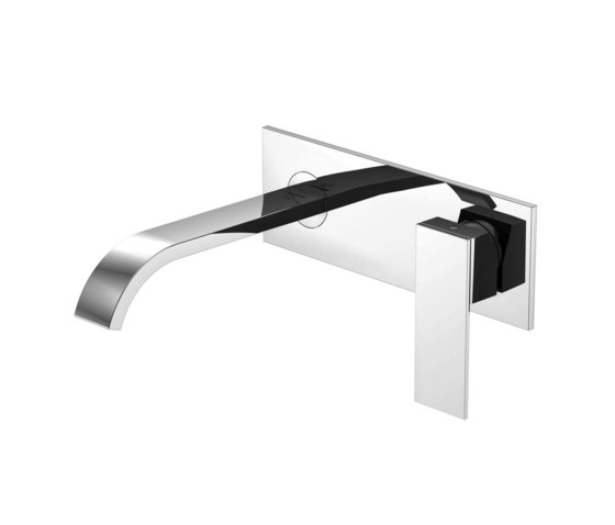 135 1854 3 Wall mounted single lever basin mixer (Finish set) | Wash basin taps | Steinberg
