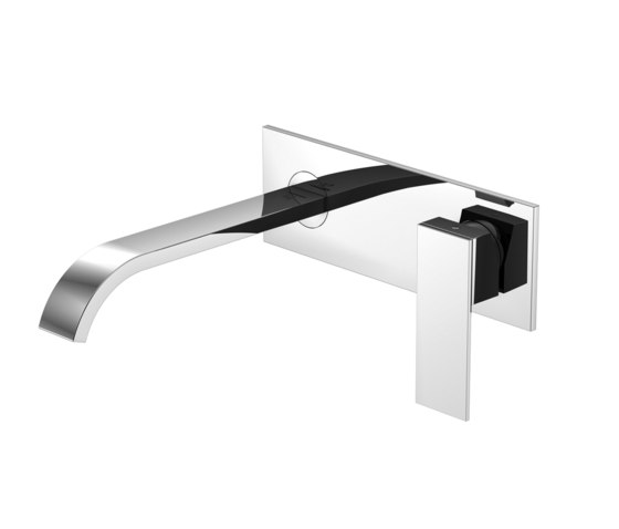 135 1864 3 Wall mounted single lever basin mixer (Finish set) | Grifería para lavabos | Steinberg