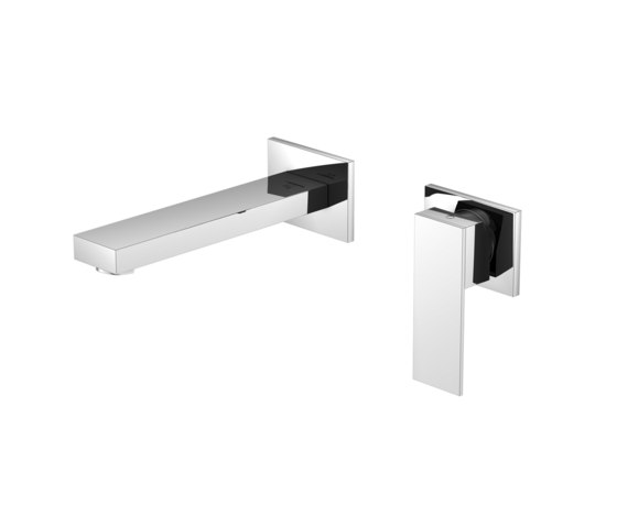 160 1804 3 Wall mounted single lever basin mixer (Finish set) | Grifería para lavabos | Steinberg