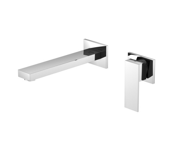 160 1814 3 Wall mounted single lever basin mixer (Finish set) | Grifería para lavabos | Steinberg