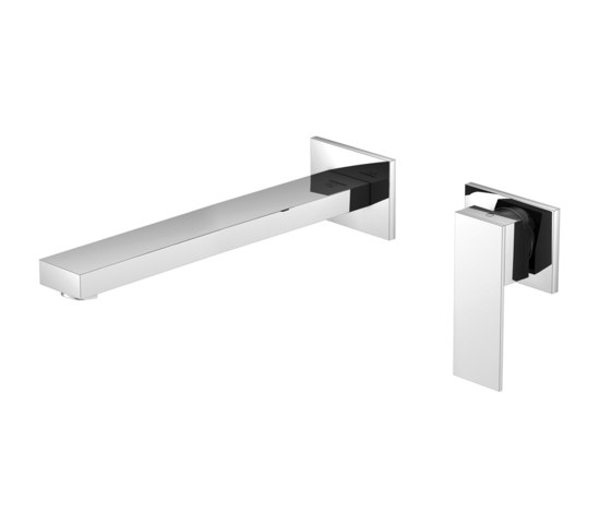 160 1824 3 Wall mounted single lever basin mixer (Finish set) | Wash basin taps | Steinberg