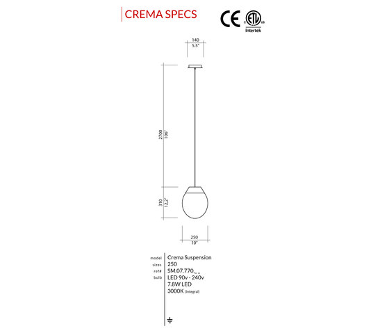 Crema copper | Suspensions | VISO