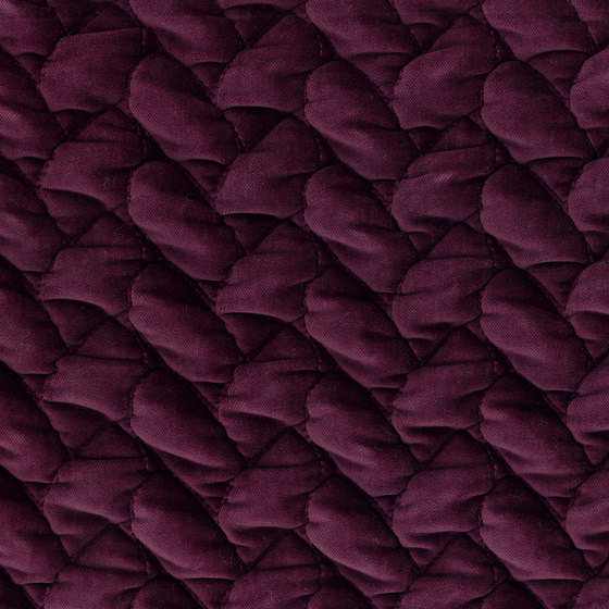 Velours Tresse - Violet | Tissus d'ameublement | Kieffer by Rubelli