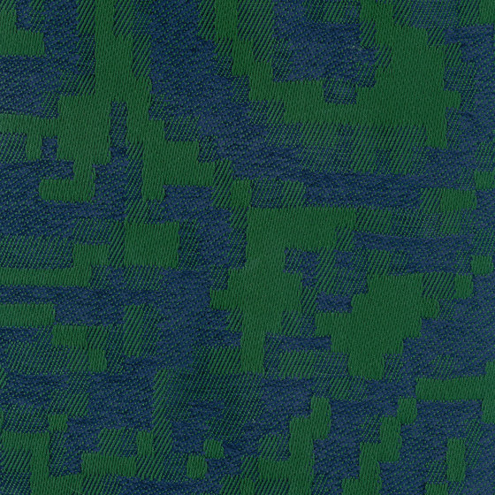 Pixelé - Forest Blue | Tissus d'ameublement | Kieffer by Rubelli