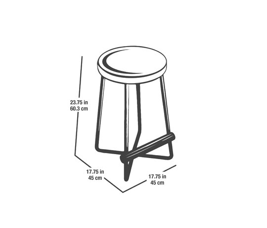 Dixon Dowel Stool Short | Bar stools | Sauder Boutique
