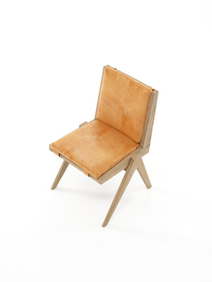 Tribute CHAIR with LEATHER Tan Cognac | Stühle | Karpenter