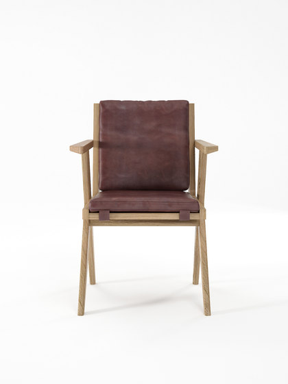 Tribute ARMCHAIR with LEATHER Dark Brownie | Chaises | Karpenter
