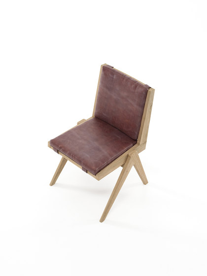 Tribute CHAIR with LEATHER Dark Brownie | Chairs | Karpenter