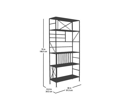 New Prairie Vertical Bookcase | Scaffali | Sauder Boutique