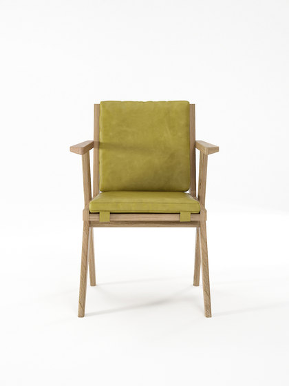 Tribute ARMCHAIR with LEATHER Olive Green | Stühle | Karpenter