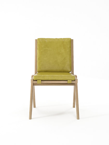 Tribute CHAIR with LEATHER Olive Green | Chaises | Karpenter