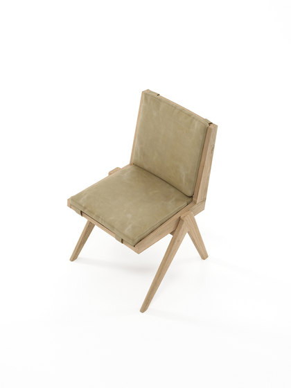 Tribute CHAIR with LEATHER Safari Grey | Stühle | Karpenter