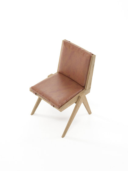 Tribute CHAIR with LEATHER Vintage Brown | Stühle | Karpenter