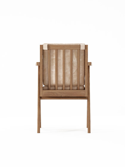 Tribute ARMCHAIR with LEATHER Aged-Cream | Chaises | Karpenter