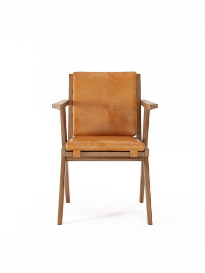 Tribute ARMCHAIR with LEATHER Tan Cognac | Stühle | Karpenter