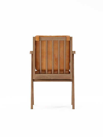 Tribute ARMCHAIR with LEATHER Tan Cognac | Chaises | Karpenter