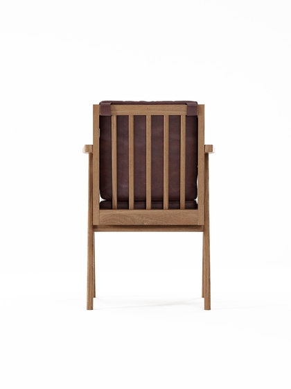 Tribute ARMCHAIR with LEATHER Dark Brownie | Chairs | Karpenter