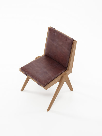 Tribute CHAIR with LEATHER Dark Brownie | Chaises | Karpenter