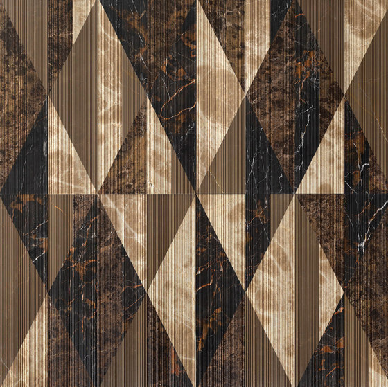 Opus | Tangram caffè | Natural stone panels | Lithos Design