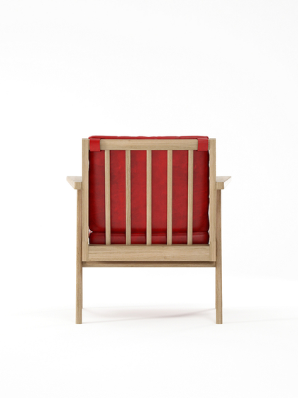 Tribute EASY CHAIR with LEATHER Vintage Red | Sillones | Karpenter