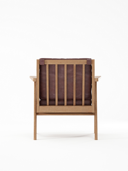 Tribute EASY CHAIR with LEATHER Dark Brownie | Poltrone | Karpenter