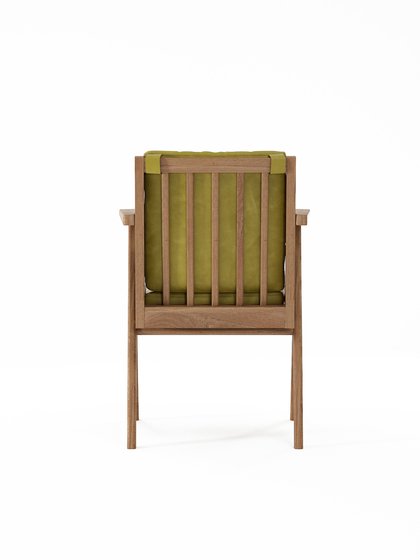 Tribute ARMCHAIR with LEATHER Olive Green | Chairs | Karpenter