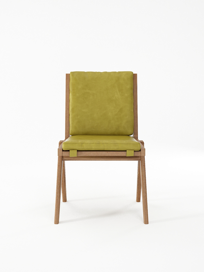 Tribute CHAIR with LEATHER Olive Green | Sedie | Karpenter